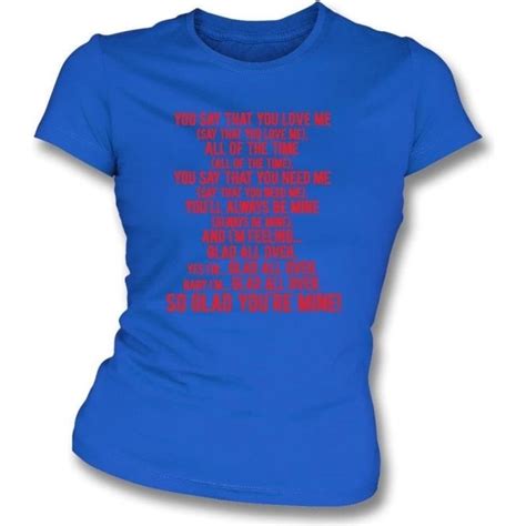 Glad All Over Crystal Palace Womens Slim Fit T Shirt Womens From