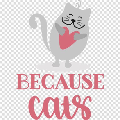 Because Cats Clipart Cat Logo Whiskers Transparent Clip Art
