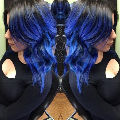 Glitglam On Instagram Blue Hair Streaks Dream Hair 😇😆 Hair Streaks