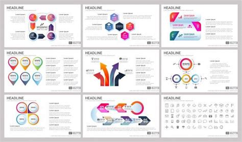 Modern Elements Of Infographics For Presentations Templates