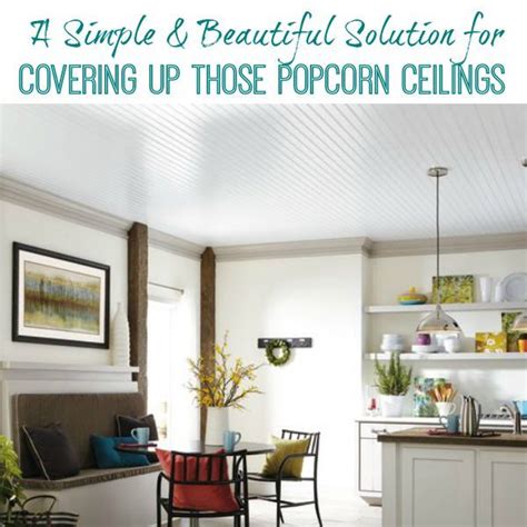 If your house is older, be sure. A Simple & Beautiful Solution for Covering Up Popcorn ...