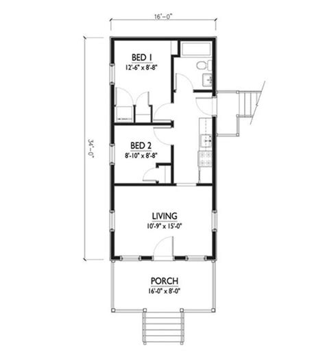 6 Compact Floor Plans That Fit Two Bedrooms Into 550 Square Feet Or Less