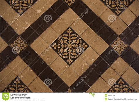 Vintage Floor Tiles Stock Image Image Of Style Tiled 50318153