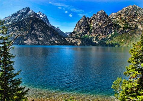 Beautiful Jenny Lake In Grand Teton National Park Mountain Travel