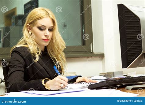 Secretary In The Office Stock Photo Image Of Suite Woman 23063840