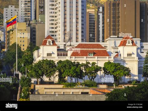 Caracas Venezuela El Palacio Presidencial De Miraflores En Caracas