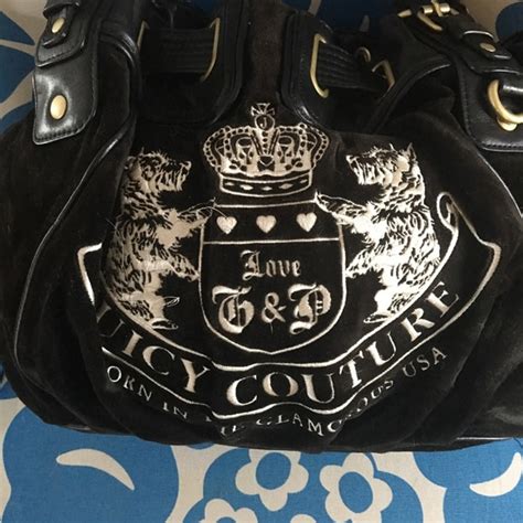 Juicy Couture Bags Juicy Couture Scotty Embroidered Velour Tote