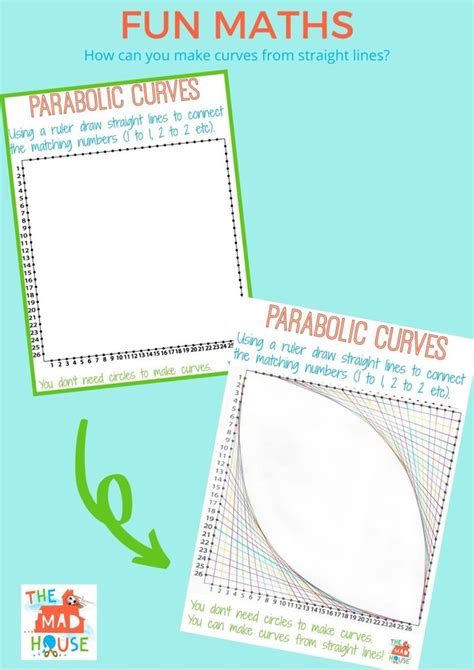 Maths And Art Collide Parabolic Curves Fun Math Fun Math