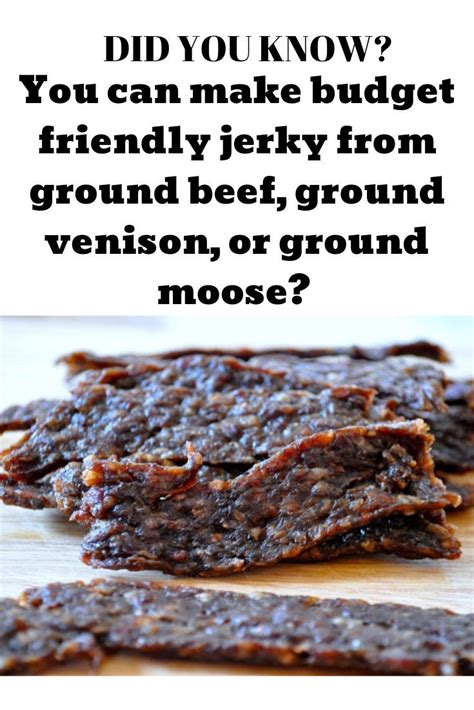 I tweaked his marinade list to accommodate what we had on hand (no liquid 1 tbsp ground ginger. Did you know you can make jerky out of ground meat? TRUE STORY! Plus you control the ingredi ...