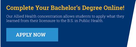 Bachelor Of Science In Public Health With A Concentration In Allied
