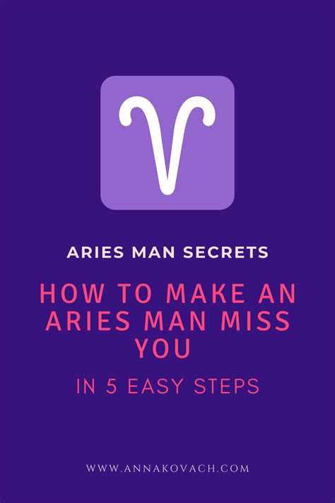 She's generous with those she loves and thrives on inspiration. How To Make an Aries Man Miss You in 5 Easy Steps | Aries ...