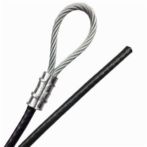 Black 1 4 Vinyl Coated Galvanized Steel Safety Cable 7x19 Strand 3 16