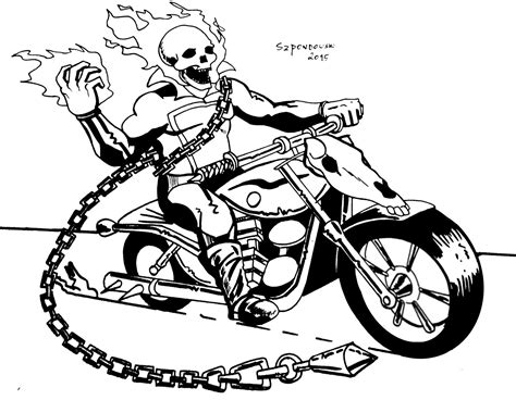 Coloring Pages Of Ghost Rider