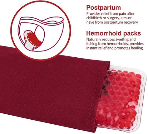 Soothing Hemorrhoid Perineal Instant Gel Bead Ice Pack Postpartum Breast Hot And Cold Therapy
