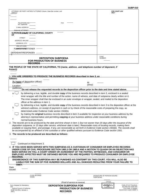 Subpoena Records Fill Out And Sign Online Dochub