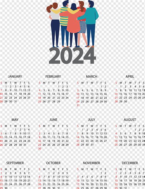 Calendario 2024 Png PNGWing