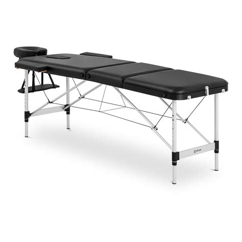 Folding Massage Table 185 X 60 X 59 Cm 180 Kg Black Expondo
