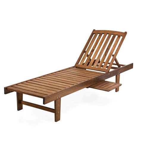 Eucalyptus Wood Chaise Lounge Lancaster Outdoor Furniture Collection