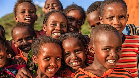 Group Of Happy African Children East Africa Stock Photo Download