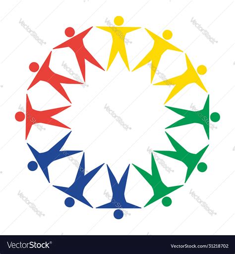 Circle Social Groups Royalty Free Vector Image