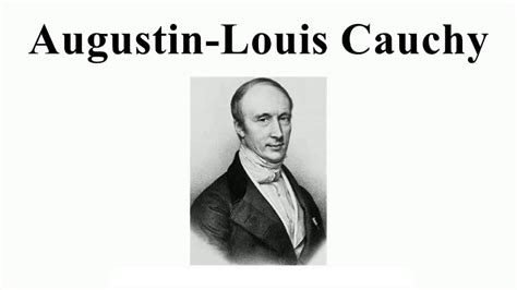 Grandes Matemáticos Augustin Louis Cauchy Matemática é Fácil
