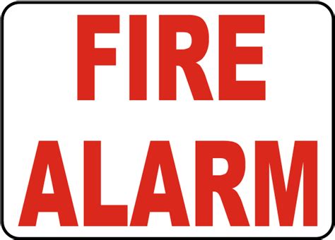 Fire Alarm Sign Save 10 Instantly