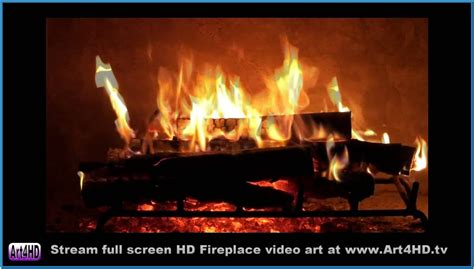 Download Burning Log Fire Screensaver By Theresab48 Moving