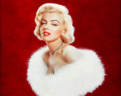 🔥marilyn Monroe Red Art Luminos Blonde Woman Girl 800x640 187028