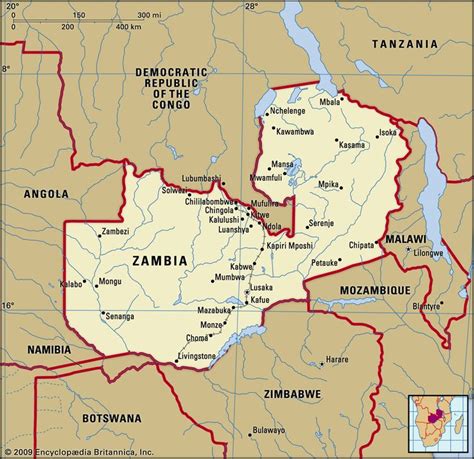 Map Of Zambia Explore The Beauty And Wonders Of This African Country