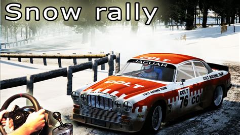 Snow Rally Stage Monte Carlo With Jaguar Assetto Corsa Steering
