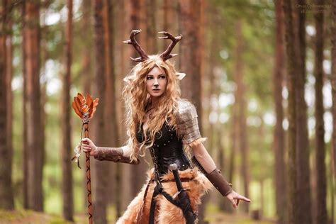 Heathen Fantasy Girl Fae Pagan Woodland Pride Nature Character