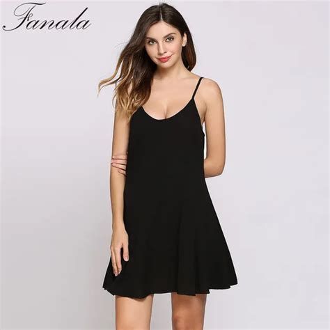 Buy Fanala Summer Basic Sex Black Dress Elegant Beach Dresses Bodycon Vestidos