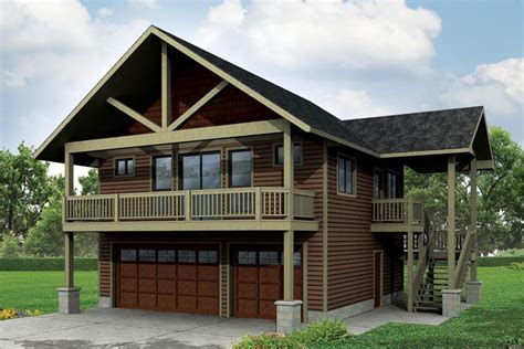See our detailed drawings and free carport plans for 12x24 car port. Garage Plan 41162 - 3 Car Garage Apartment Craftsman Style