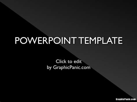Shiny Black Powerpoint Template Graphicpanic
