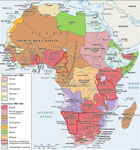 Colonial Period Africa World History Map French West Africa All About