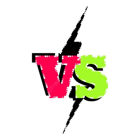 Competitive Gaming Clipart Vector Versus Transparent Background Red