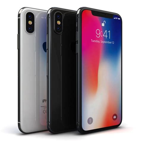 3d Apple Iphone X Color Model Turbosquid 1224169