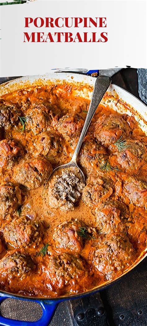 Maybe you would like to learn more about one of these? Porcupine Meatballs in Tomato Sour Cream Sauce in 2020 ...