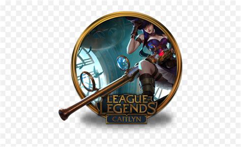 Caitlyn Icon League Of Legends Gold Border Iconset Fazie69 League Of