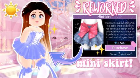 UPDATE NEW REWORKED MINI SKIRT OUT Royale High Tea Spill New
