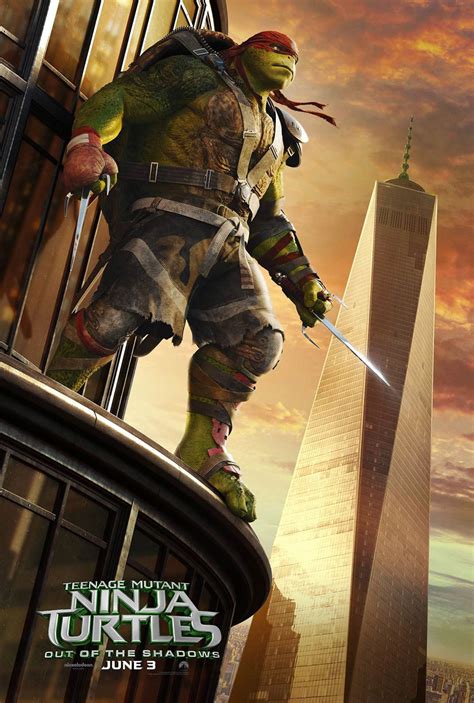 Teenage Mutant Ninja Turtles Out Of The Shadows 2016 Poster 4 Trailer Addict