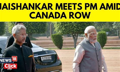 India Vs Canada Eam S Jaishankar Meets Pm Modi Amidst Canada Row Hardeep Singh Nijjar N V