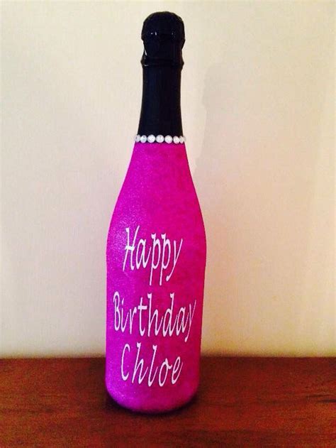 Personalised Glittered Wine Bottle Bottles Decoration Wine Bottle