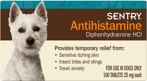 Sentry Allergy Relief Dog Tabs 100 Count