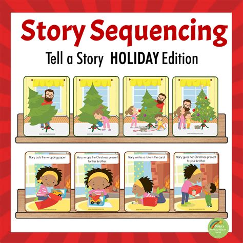 picture sequencing tell a a story holiday edition pinay homeschooler shop