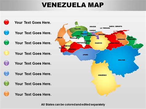 Venezuela Powerpoint Maps Graphics Presentation Background For
