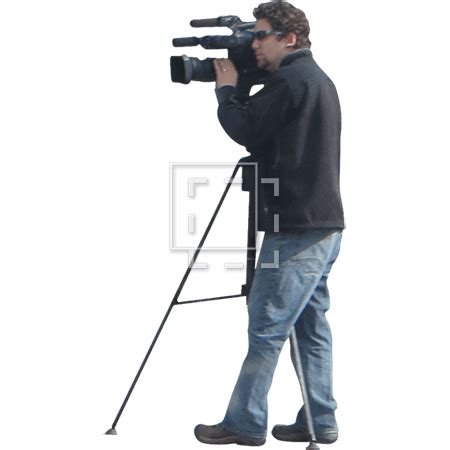 Small man hanging png images for photoshop. Man with Video Camera - Immediate Entourage