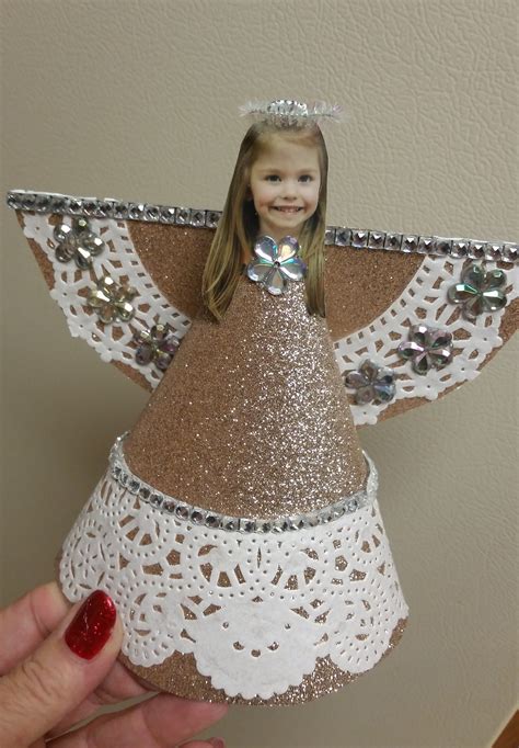Christmas Angel Ornament With Childs Photo Christmas Angel
