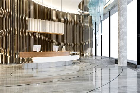 Premium Photo Modern Luxury Hotel And Office Reception And Lounge