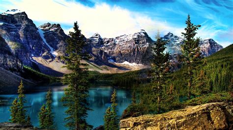 Mountain Lake Moraine Wallpapers And Images Wallpapers Pictures Photos